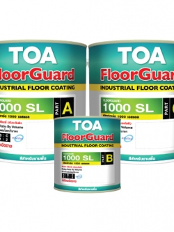 ทีโอเอ ฟลอร์การ์ด 1000 เอส แอล สีทับหน้าอีพ็อกซี่ฟิล์มหนา 1-3 มิลลิเมตร สำหรับงานพื้นภายใน
