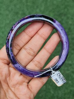 กำไล ชารอยต์ (Charoite) CR00703 002 พลอยแท้ อัญมณีมงคลประจําวันเกิด เครื่องประดับพลอย