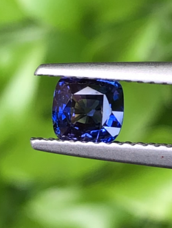 พลอย ไพลิน Blue Sapphire 0.81 กะรัต (Cts.) พลอยแท้ อัญมณีมงคลประจําวันเกิด เครื่องประดับพลอย