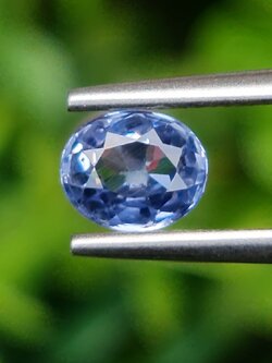 พลอย ไพลิน blue sapphire 1.00 กะรัต (Cts.) พลอยแท้ อัญมณีมงคลประจําวันเกิด เครื่องประดับพลอย