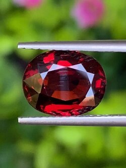 พลอย สเปสซาร์ไทต์ Spessartite Garnet 3.92 กะรัต (Cts.) ดิบ Unheated พลอยแท้ อัญมณีมงคลประจําวันเกิด เครื่องประดับพลอย