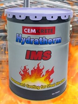 สีกันไฟ CEMKRET Hydratherm IMS สีกันไฟ 2-3 ชม. (ความหนาตามกฎหมายกำหนด)
