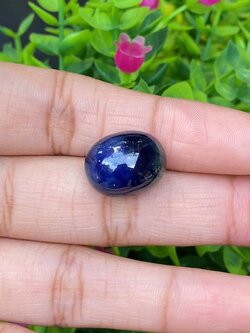 พลอย ไพลิน Blue Sapphire 24.19 กะรัต (Cts.) พลอยแท้ อัญมณีมงคลประจําวันเกิด เครื่องประดับพลอย