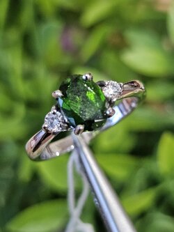 แหวน พลอย กรีน Diopsitc (Size) 50