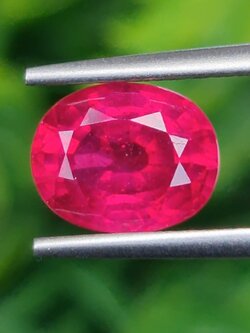 พลอย ทับทิม (Ruby Sapphire) 2.69 กะรัต (Cts.) พลอยแท้ อัญมณีมงคลประจําวันเกิด เครื่องประดับพลอย