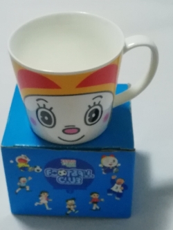 แก้วเซรามิก ลายโดเรมี่ Dorami ของสะสมแลกซื้อจากเทสโก้โลตัส กล่องมีตำหนิ โปรดตรวจสอบทุกภาพ