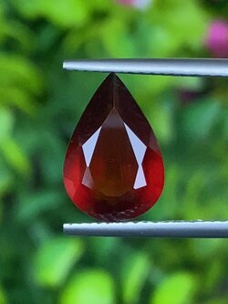 พลอย เฮลโซไนท์ การ์เน็ท Hessonite Garnet 3.09 กะรัต (Cts.) ดิบ Unheated พลอยแท้อัญมณีมงคล ประจําวันเกิด เครื่องประดับพลอย