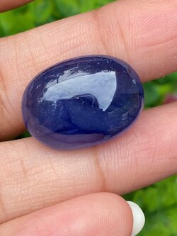 พลอย ไพลิน Blue Sapphire 28.45 กะรัต (Cts.) พลอยแท้ อัญมณีมงคลประจําวันเกิด เครื่องประดับพลอย