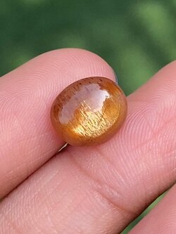 พลอย ซันสโตน Sunstone 3.63 กะรัต (Cts.) พลอยแท้ อัญมณีมงคลประจําวันเกิด เครื่องประดับพลอย