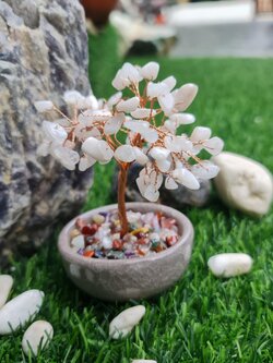 006 ต้นไม้มูนสโตน ต้นไม้มงคล หินมงคลจากธรรมชาติ ต้นไม้อัญมณีแท้ เสริมดวง มีพร้อมส่ง