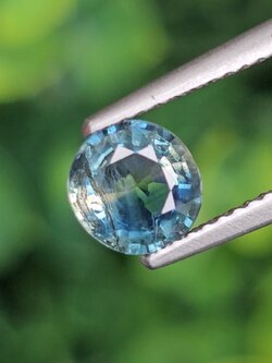 พลอย ไพลิน blue sapphire 1.22 กะรัต (Cts.) พลอยแท้ อัญมณีมงคลประจําวันเกิด เครื่องประดับพลอย