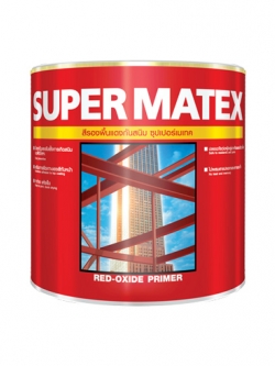 ซุปเปอร์เมเทค สีรองพื้นแดงกันสนิม สําหรับภายนอกและภายใน