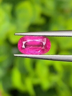 พลอย ทับทิม (Ruby Sapphire) 1.06 กะรัต (Cts.) พลอยแท้ อัญมณีมงคลประจําวันเกิด เครื่องประดับพลอย