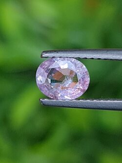 พลอย ชมพู พิ้ง แซฟไฟร์ Pink Sapphire 0.77 กะรัต (Cts.) พลอยแท้ อัญมณีมงคลประจําวันเกิด เครื่องประดับพลอย