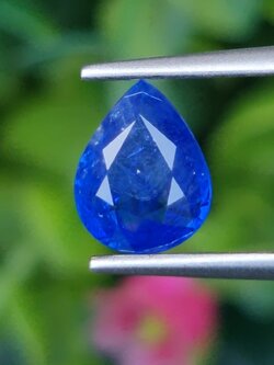 พลอย ไพลิน Blue Sapphire 1.44 กะรัต (Cts.) *สีพิเศษ คอนฟลาวเวอร์ บลู (Cornflower Blue)