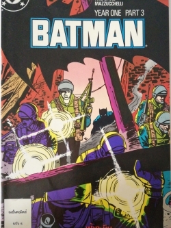 หนังสือการ์ตูน DC comics การ์ตูนภาษาไทย-อังกฤษ แบทแมน BATMAN ฉบับที่ 6 ตอน ฟ้าทะมึน YEAR 1 PART3 โดย FRANK MILLER AND DAVID MAZZUCCHELLI จาก เนชั่นคอมิคส์