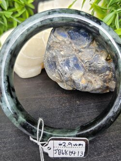 JB6804131 หยก พม่า แท้ Jade กำไลหยก 62.9 มม. (Jadeite bracelet) พม่า (Myanmar)