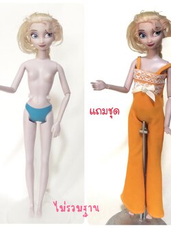 เจ้าหญิงดิสนีย์ *****มีตำหนิตามภาพ, เอลซ่า จากโฟรเซ่น งานดิสนีย์สโตร์ ลอนดอน **แถมชุดตามภาพ