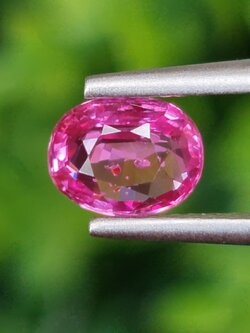 พลอย ทับทิม Ruby sapphire 1.03 กะรัต (Cts) ดิบ Unheated พร้อมใบเซอร์ พลอยแท้ อัญมณีมงคลประจําวันเกิด เครื่องประดับพลอย