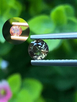 พลอย อเล็กซานไดร์ (Natural Alexandrite Chrysoberyl) เจ้าสามสี 0.44 กะรัต (Cts.) พร้อมใบเซอร์ พลอยแท้ อัญมณีมงคลประจําวันเกิด เครื่องประดับพลอย