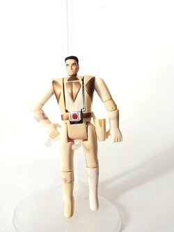 มีหลายภาพ, กดเข็มขัดไม่เด้ง ต้องพับเอง ,ตุ๊กตาแปลงร่าง ไวท์เรนเจอร์ จากขบวนการ์ เพาเวอร์เรนเจอร์ ขนาดตามรูป แปลงร่างได้