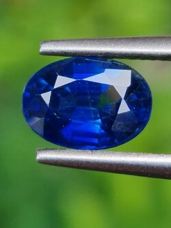 พลอย ไพลิน Blue Sapphire 1.09 กะรัต (Cts.) พลอยแท้ อัญมณีมงคลประจําวันเกิด เครื่องประดับพลอย