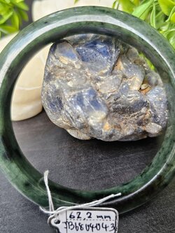 JB6804043 หยก พม่า แท้ Jade กำไลหยก 62.2 มม. (Jadeite bracelet) พม่า (Myanmar)