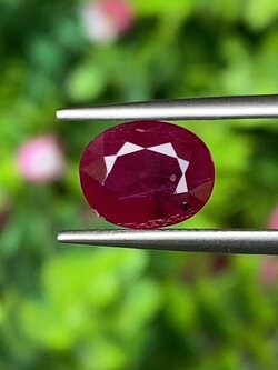พลอย ทับทิม พม่า (Burmese Ruby Sapphire) 2.34 กะรัต พลอยแท้ อัญมณีมงคลประจําวันเกิด เครื่องประดับพลอย