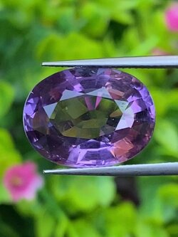 พลอย อเมทิส Amethyst 11.43 กะรัต (Cts.) พลอยแท้ อัญมณีมงคลประจําวันเกิด เครื่องประดับพลอย