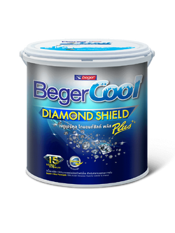 BegerCool DiamondShield Plus 15 เบเยอร์คูล ไดมอนด์ชิลด์ พลัส 15 สีทาบ้าน สูตรน้ำ ชนิดกึ่งเงา สีเบส A (ยังไม่รวมแม่สี) 9ลิตร/2.5 แกลลอน (Super White)