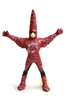 กาชาปอง สัตว์ประหลาด ฮิโตะเดนเจอร์ จาก ไรเดอร์1 ขนาดตามภาพ มีฐานน้ำแข็ง สภาพดี