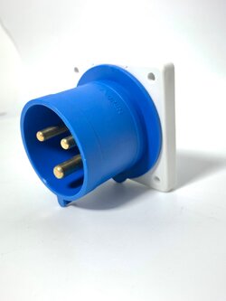 ปลั๊กตัวผู้ ฝังกันน้ำ 2P+E 32A 230-250V