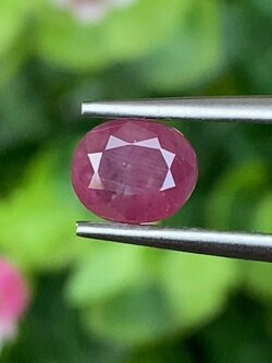 พลอย ทับทิม สยาม Siam Ruby sapphire 1.13 กะรัต (Cts.) พร้อมใบเซอร์ พลอยแท้ อัญมณีมงคลประจําวันเกิด เครื่องประดับพลอย