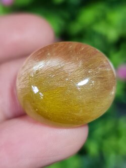ไหมทอง ควอตซ์ Golden Rutilated Quartz 44.91 กะรัต Cts.พลอยแท้ อัญมณีมงคลประจําวันเกิด เครื่องประดับพลอย