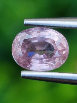 พลอย พัดพารัดชา Padparadscha Sapphire 0.85 กะรัต (Cts.) ดิบ พลอยแท้ อัญมณีมงคลประจําวันเกิด เครื่องประดับพลอย