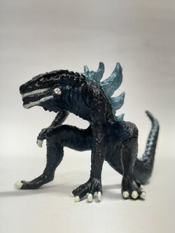 กาชาปอง zilla (ก๊อตซิลล่า อเมริกา) ขนาดตามรูป หายาก มีกาวบางชิ้น มือสองสภาพดี