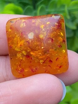 อำพัน Amber 9.08 กะรัต พลอยแท้ อัญมณีมงคลประจําวันเกิด เครื่องประดับพลอย