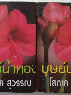 หนังสือนิยายเก่า2530 ปกแข็ง สภาพดี "บุษย์น้ำทอง" 2 เล่มจบ โดย โสภาคย์ สุวรรณ