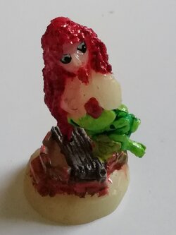 โมเดลแฮนด์เมด ซีรีย์ ผีกระสือ พร้อมฐาน, Thailand handmade toy, ghost model, Christmas serie, glow in the dark base