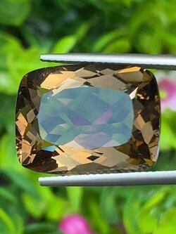 พลอย สโมกกี้ ควอตซ์ Smoky Quartz 14.64 กะรัต(Cts.) พลอยแท้อัญมณีมงคล ประจําวันเกิด เครื่องประดับพลอย