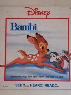หนังสือนิทานภาษาอังกฤษจาก Disney แบมบี้ Bambi เล่มเล็ก ขนาด ประมาณ 7*7นิ้ว (เฉพาะหนังสือ ไม่มีเทปคลาสเซ็ท)