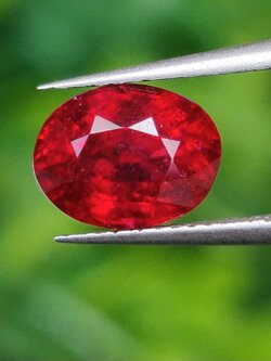 พลอย ทับทิม Ruby sapphire 1.83 กะรัต (Cts.) พลอยแท้ อัญมณีมงคลประจําวันเกิดเครื่องประดับพลอย