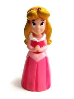 ซอฟ 4.5-5นิ้ว ขนาดตามรูปเจ้าหญิงออโรร่า จาก เจ้าหญิงนิทรา ของดีสนีย์ สภาพดีมีรอยบ้างขนาดตามรูป