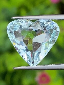 พลอย อความารีน Aquamarine 5.00 กะรัต (Cts.) พลอยแท้ อัญมณีมงคลประจําวันเกิด เครื่องประดับพลอย