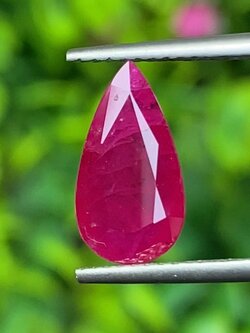 พลอย ทับทิม Ruby sapphire 2.21 กะรัต (Cts.) พลอยแท้ อัญมณีมงคลประจําวันเกิด เครื่องประดับพลอย