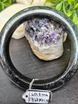 JB68041128 หยก พม่า แท้ Jade กำไลหยก 60.2 มม. (Jadeite bracelet) พม่า (Myanmar)