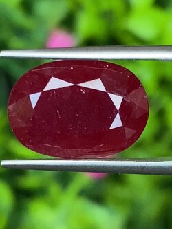 พลอย ทับทิม Ruby sapphire 13.55 กะรัต (Cts.) พลอยแท้ อัญมณีมงคลประจําวันเกิด เครื่องประดับพลอย