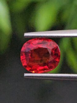 พลอย ทับทิม ซองเจีย Songea Ruby Sapphire 1.63 กะรัต (Cts.) พร้อมใบเซอร์ พลอยแท้ อัญมณีมงคลประจําวันเกิด เครื่องประดับพลอย