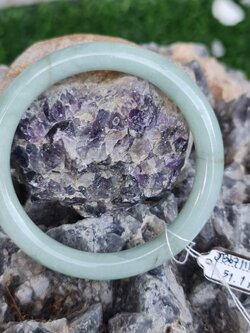 JB6711137 หยก พม่า แท้ Jade กำไลหยก 51.1 มม. (Jadeite bracelet) พม่า (Myanmar)