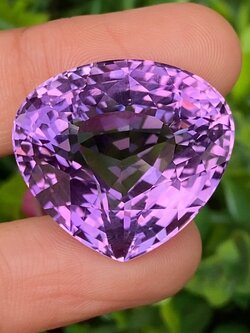 พลอย อเมทิส Amethyst 49.75 กะรัต (Cts.) พลอยแท้ อัญมณีมงคลประจําวันเกิด เครื่องประดับพลอย